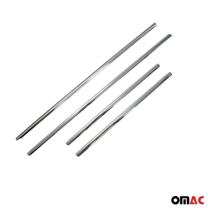 2011-2018 VW Jetta A6 Window Molding Trim Streamer Stainless Steel Silver 6 Pcs