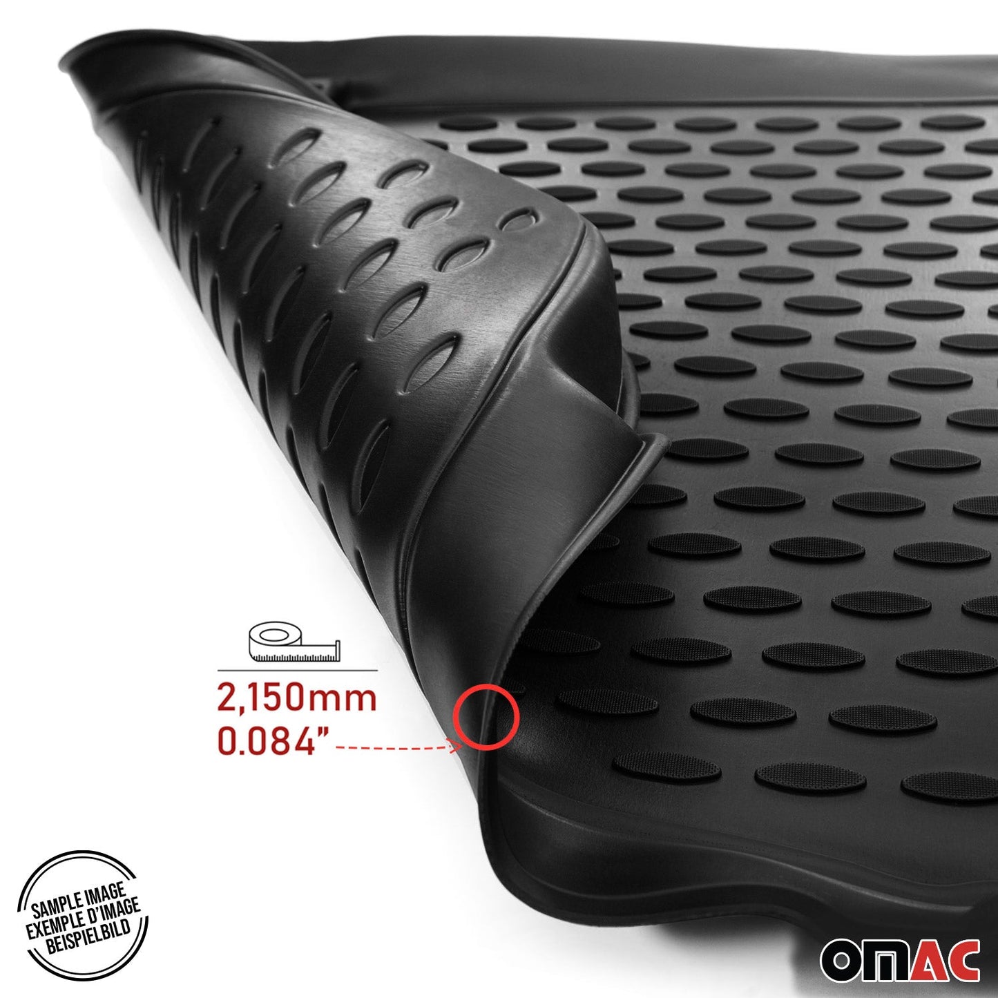 2016-2017 Toyota Tacoma Double Cab Floor Mats Liners Full Set All Weather