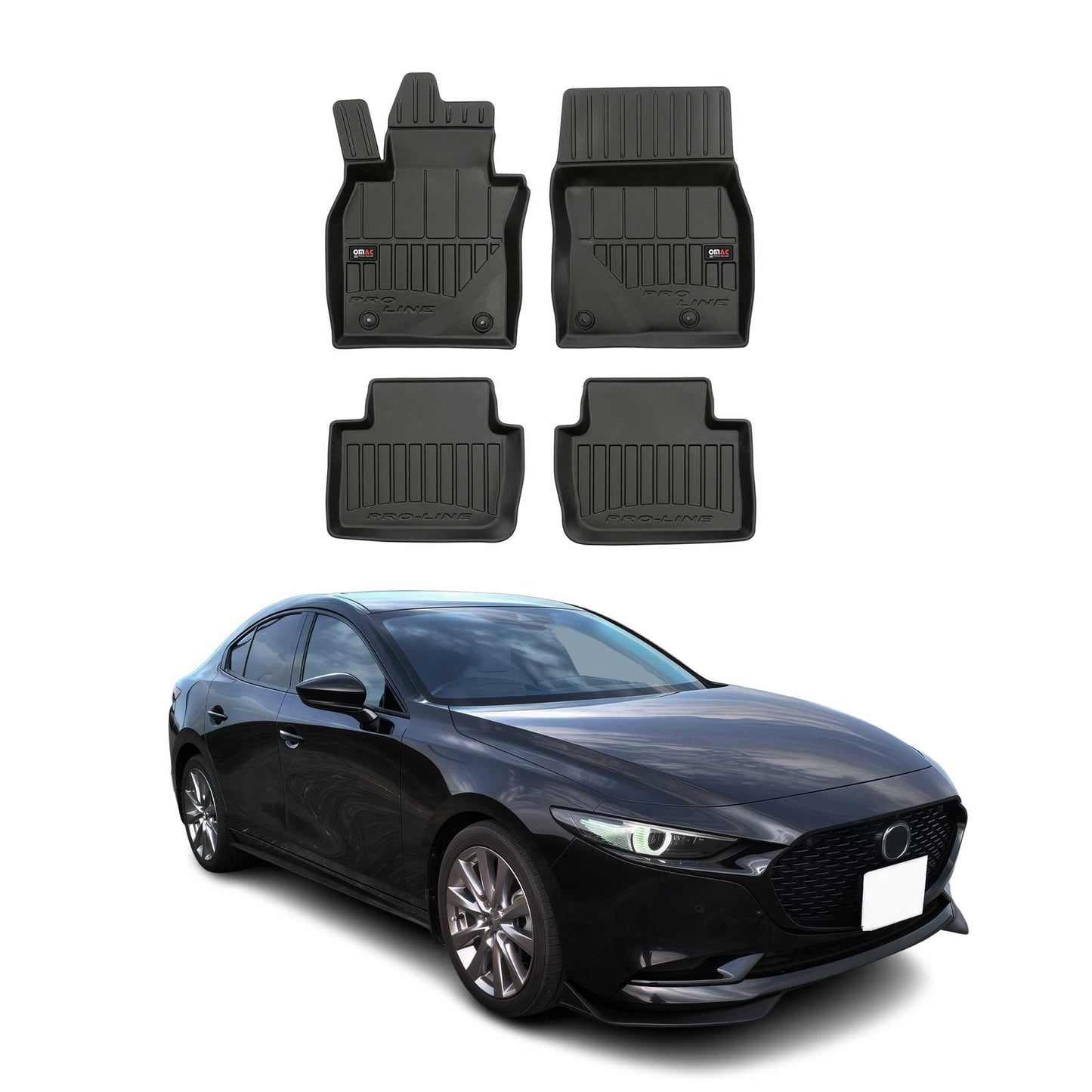 2019-2026 Mazda 3 Premium Floor Mats Liners Full Set All Weather Heavy Duty
