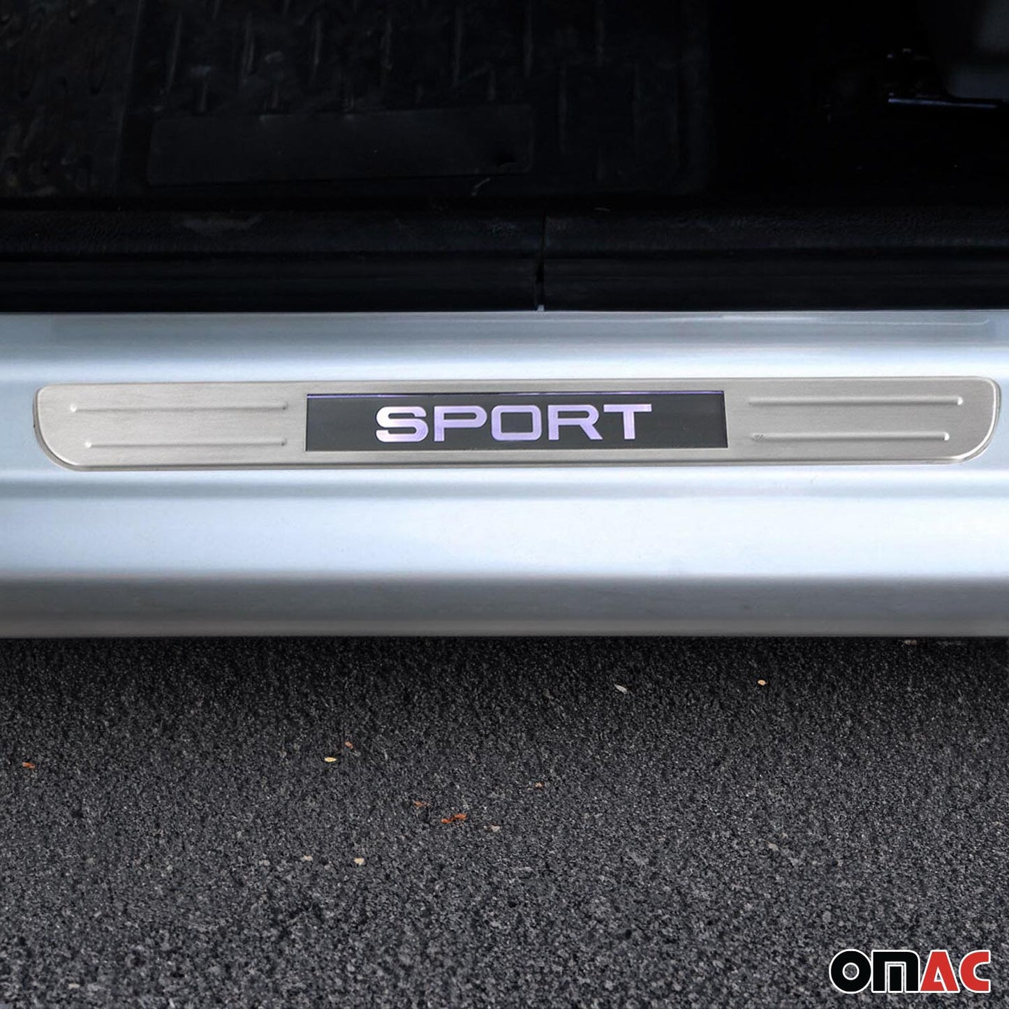 2013-2016 Ford Escape Door Sill Scuff Plate Illuminated Sport Stainless Steel 2Pcs