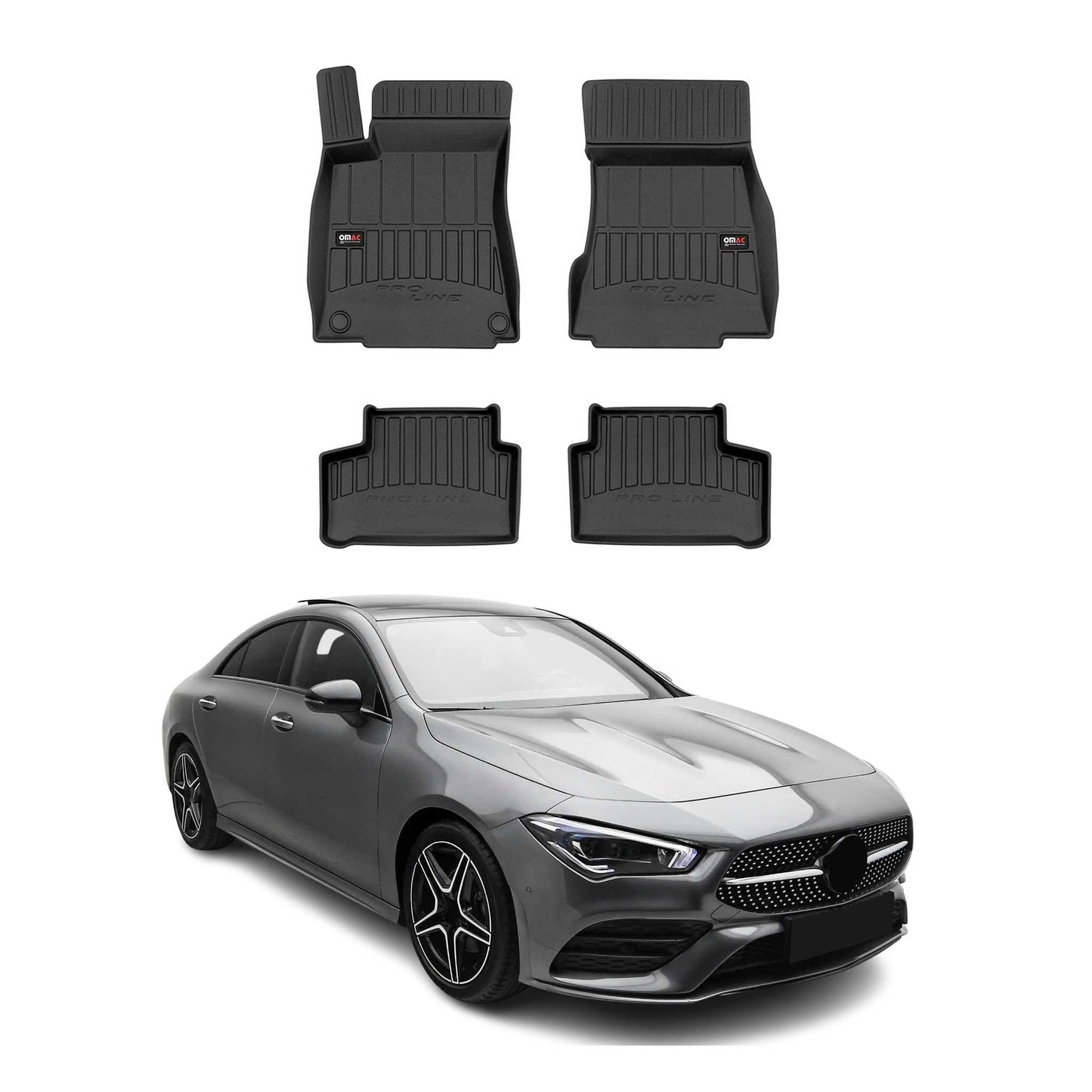 2020-2026 Mercedes CLA C118 Premium Floor Mats Liners Full Set All Weather Heavy Duty Black