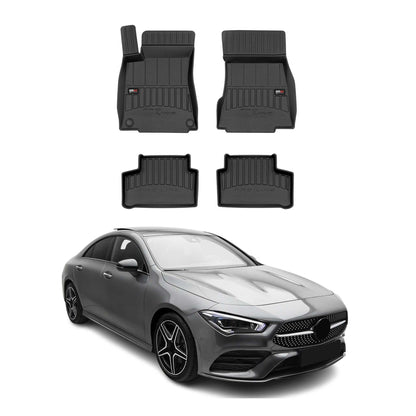 2020-2026 Mercedes CLA C118 Premium Floor Mats Liners Full Set All Weather Heavy Duty Black