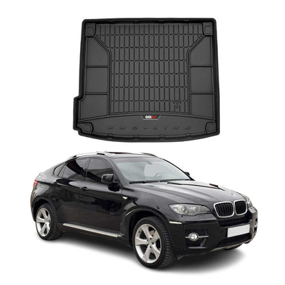 2008-2014 BMW X6 E71 & E72 Premium Cargo Liner Trunk Mat All Weather Heavy Duty Black