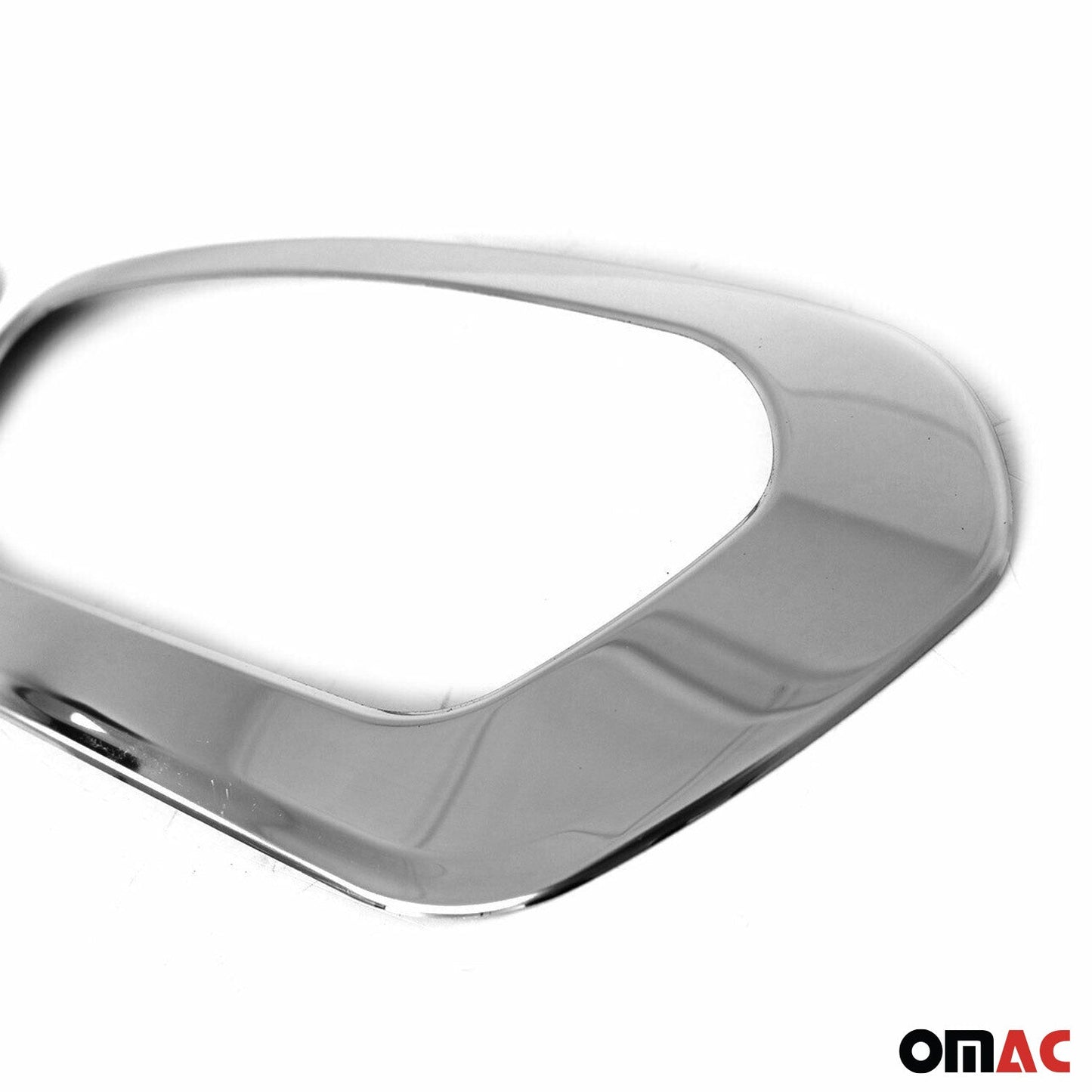 2021-2026 Ford Transit Fog Light Lamp Bezel Cover Stainless Steel Silver 2 Pcs