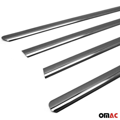 2006-2011 Mercedes M Class W164 Window Molding Trim Streamer Stainless Steel Dark 4x
