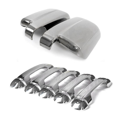 2010-2013 Ford Transit Connect Mirror Cover Caps & Door Handle Chrome Set