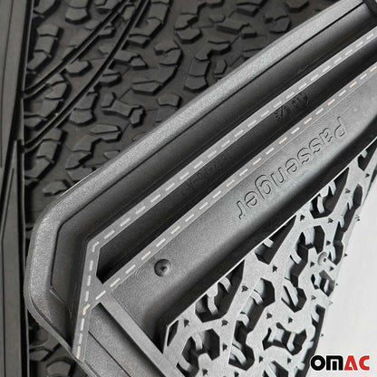 Universal Trim fit Floor Mats for Ford Trucks All Season Rubber 2 Pcs
