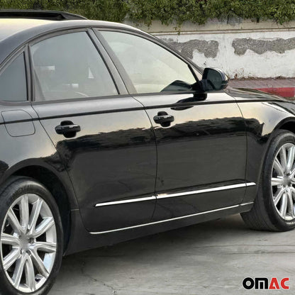 2012-2018 Audi A6 C7 All Type Side Door Molding Trim Stainless Steel