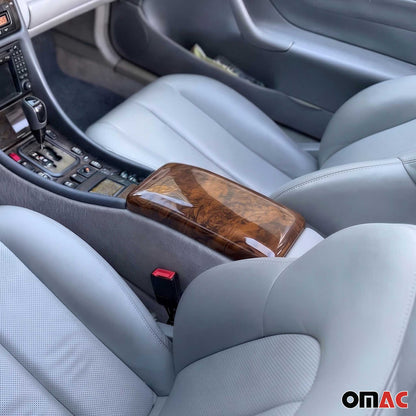 1997-2002 Mercedes CLK Class C208 Armrest Box Lid Cover Wood Walnut