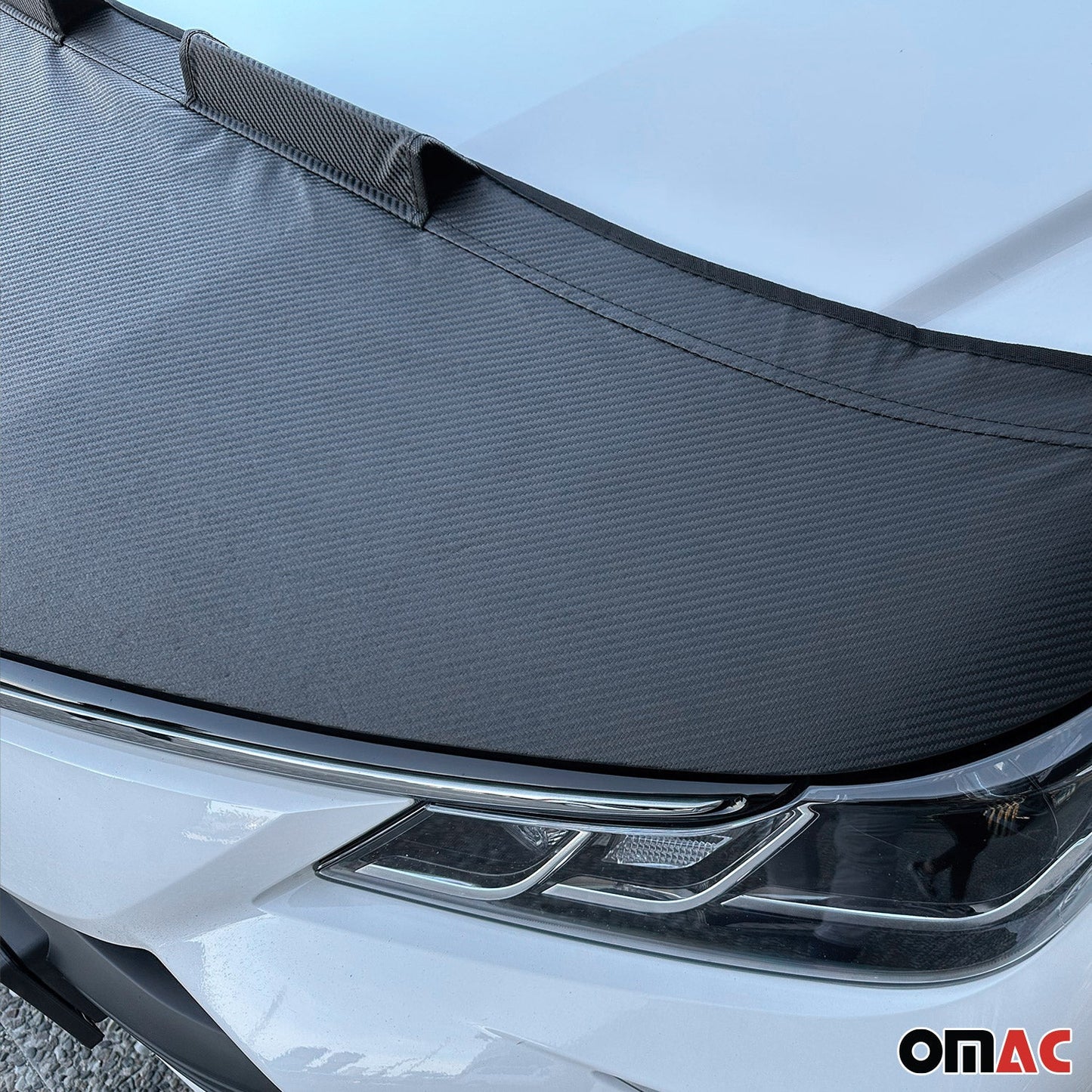 2011-2014 Kia Sportage Car Bonnet Mask Hood Bra Carbon Black 1 Pc
