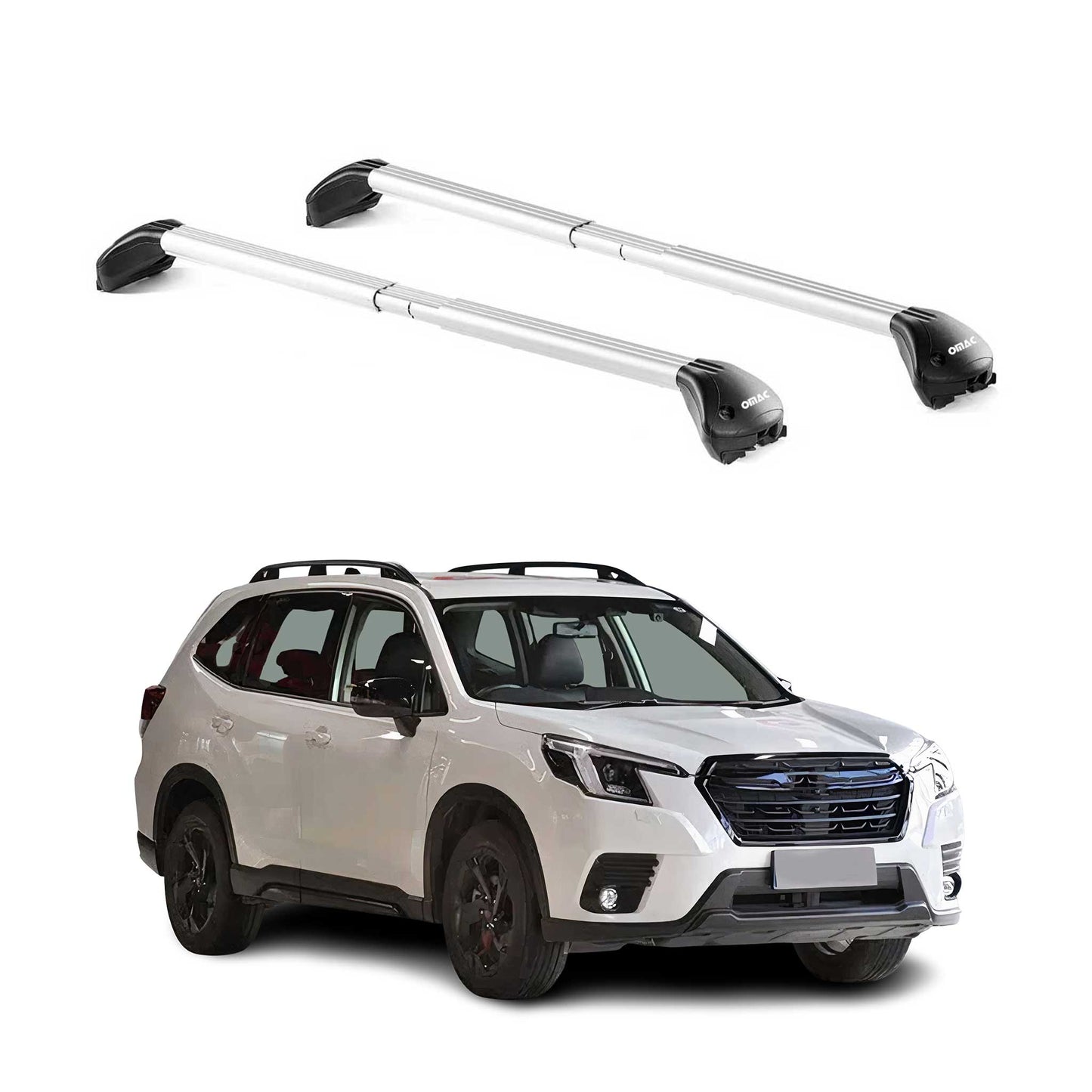 2025-2026 Subaru Forester VI Roof Rack Cross Bars Luggage Carrier Alu Silver 2x