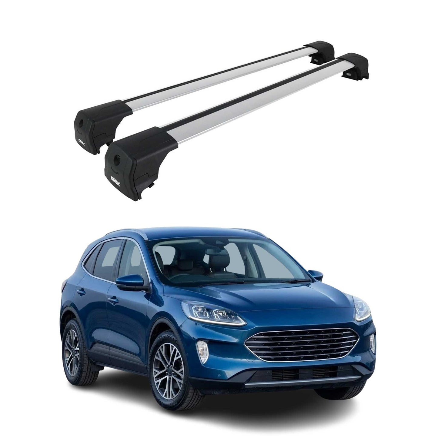2020-2026 Ford Escape Roof Rack Cross Bars Silver
