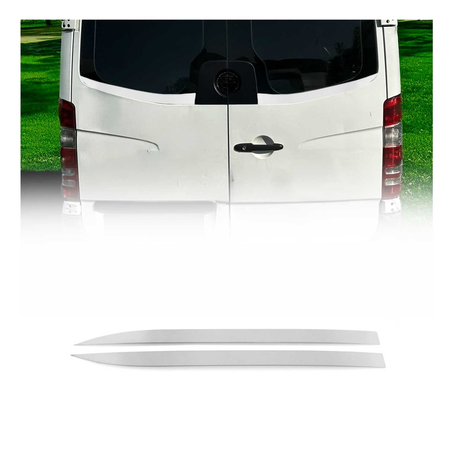 2019-2026 Mercedes Sprinter W907 910 Window Molding Trim Streamer Stainless Steel 2Pcs