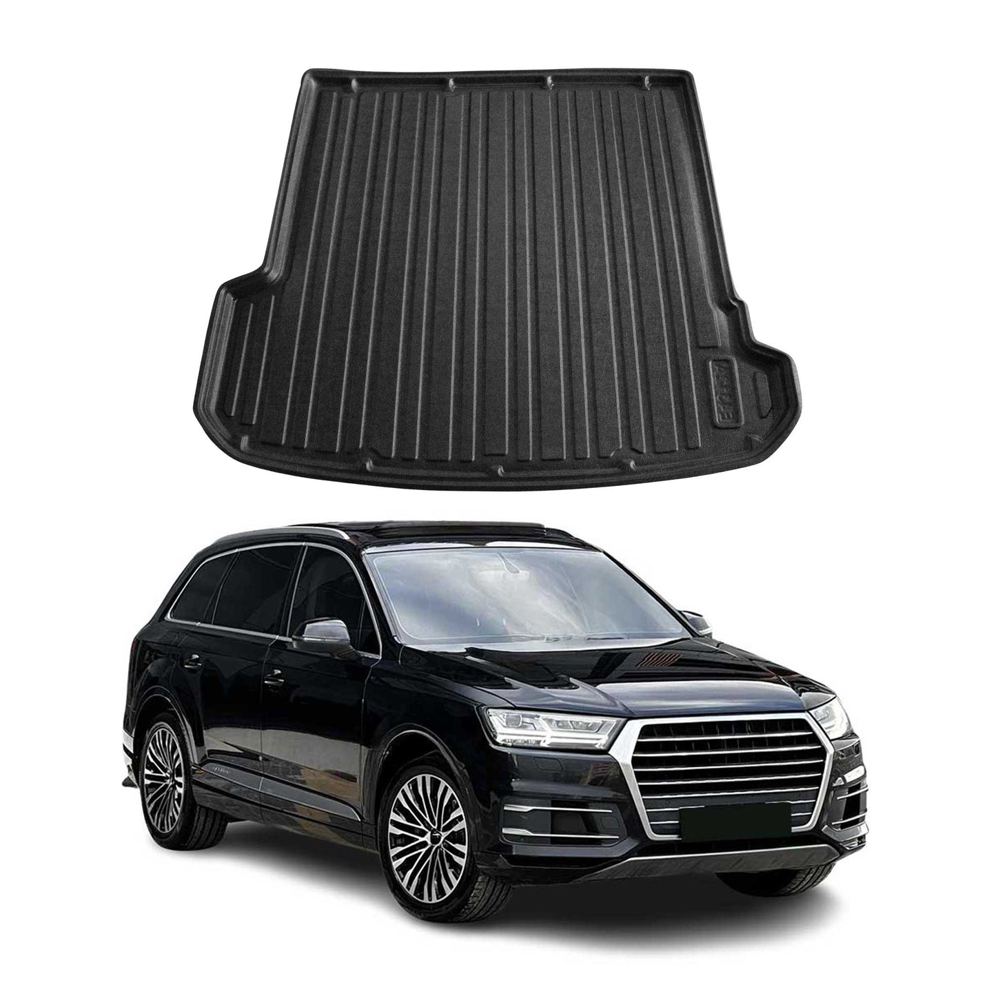 2017-2026 Audi Q7 Cargo Liner Trunk Mat All Weather Black