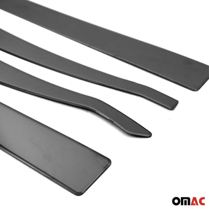 2019-2024 Jeep Renegade Side Door Molding Trim Skirt Garnish Steel Dark 4Pcs