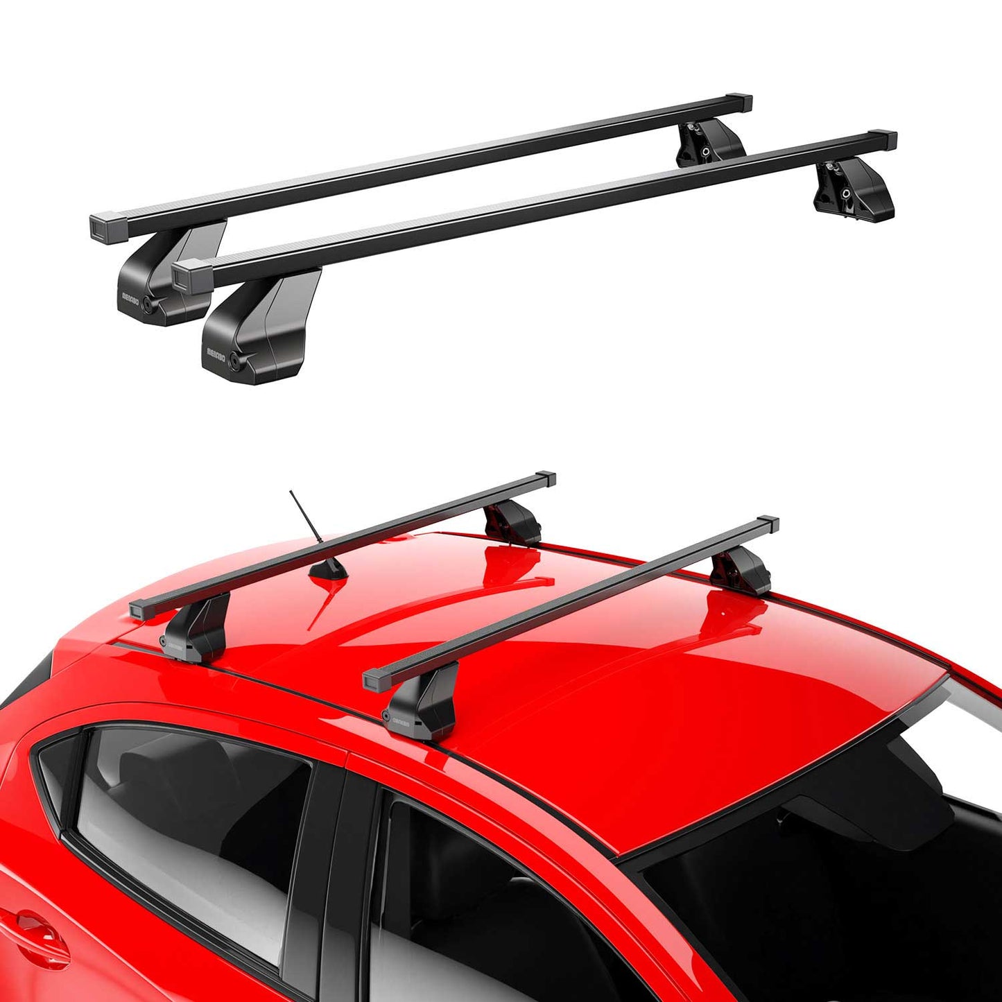 2017-2019 Infiniti QX30 Roof Rack Cross Bars Black