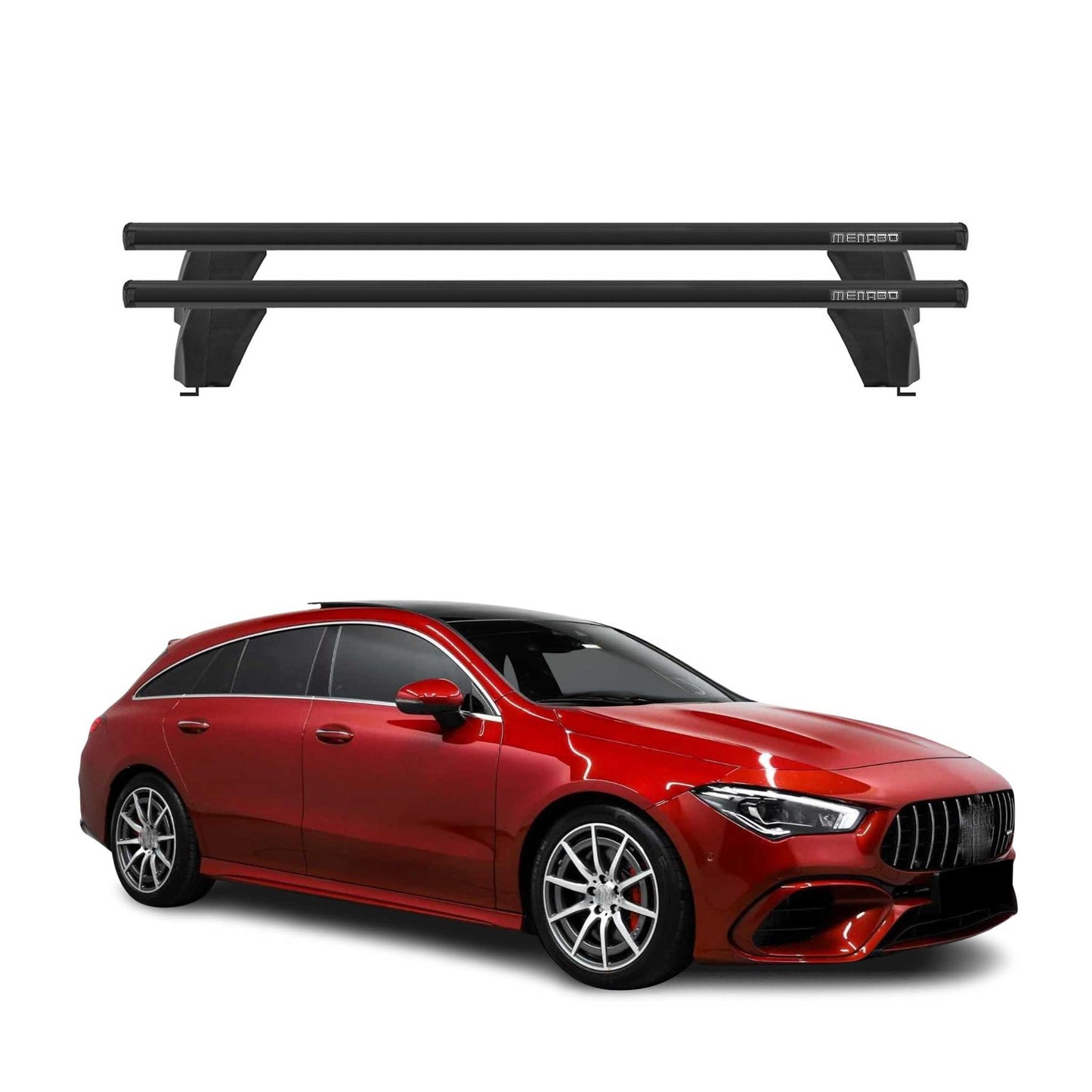 2020-2026 Mercedes CLA Shooting Brake X118 Roof Rack Cross Bars Black