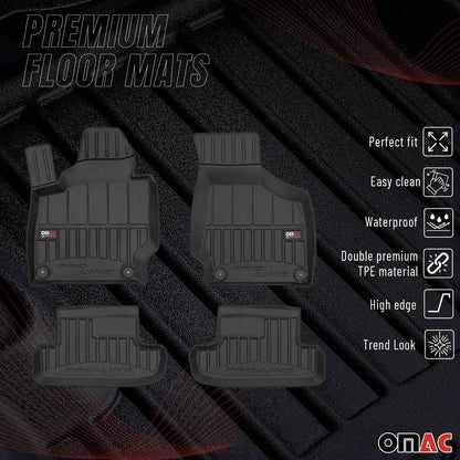 2006-2014 Audi TT Premium Floor Mats Liners Full Set All Weather Heavy Duty