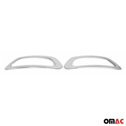 2021-2026 Ford Transit Fog Light Lamp Bezel Cover Stainless Steel Silver 2 Pcs