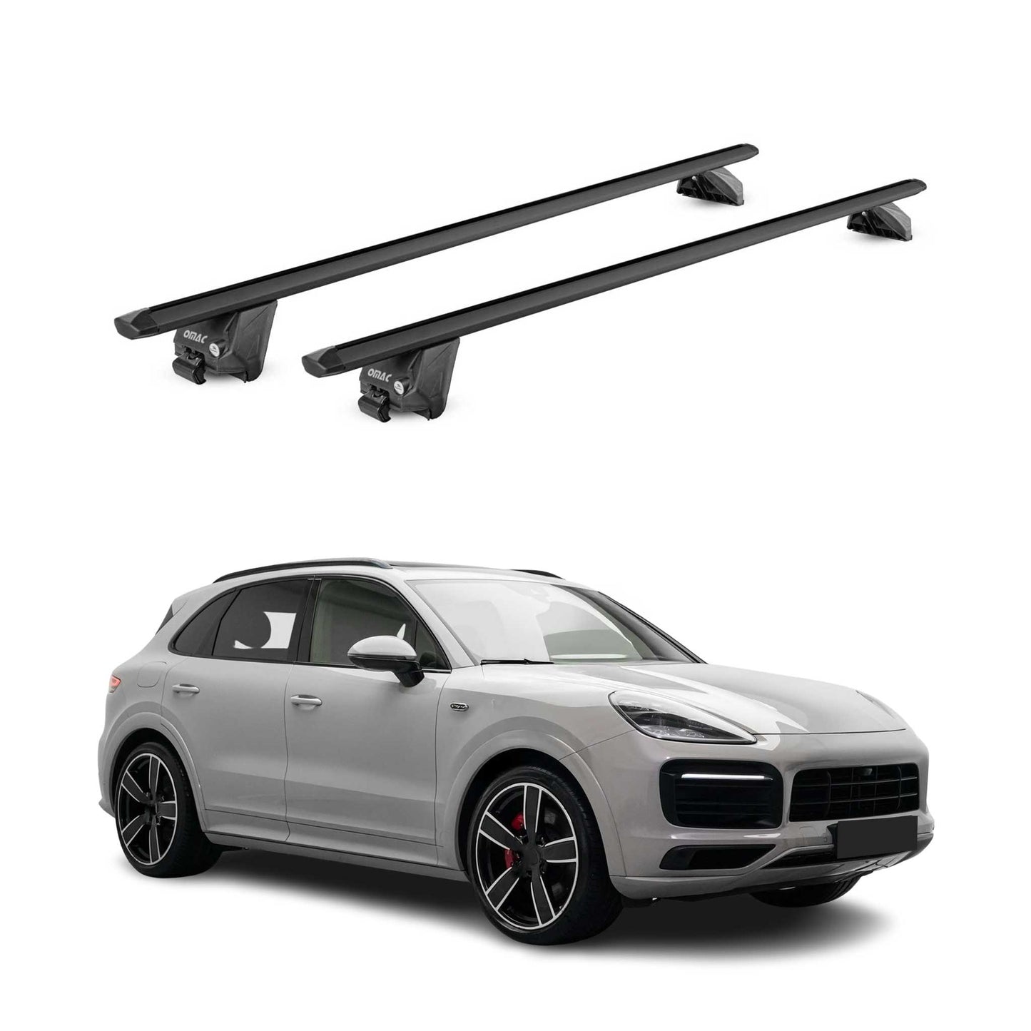 2017-2026 Porsche Cayenne Roof Rack Cross Bars Black