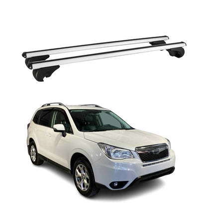 2014-2018 Subaru Forester IV Roof Rack Cross Bars Silver