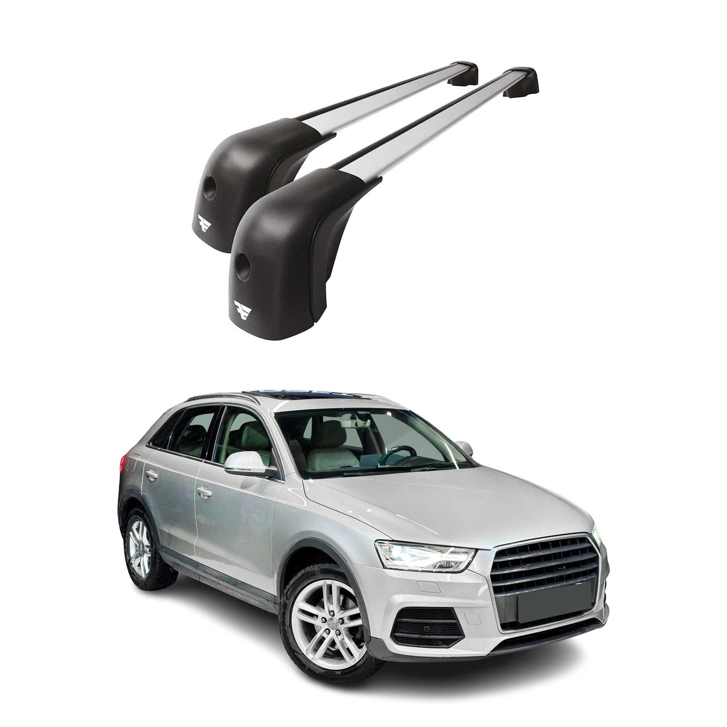 2015-2026 Audi Q3 Roof Racks Cross Bars Silver
