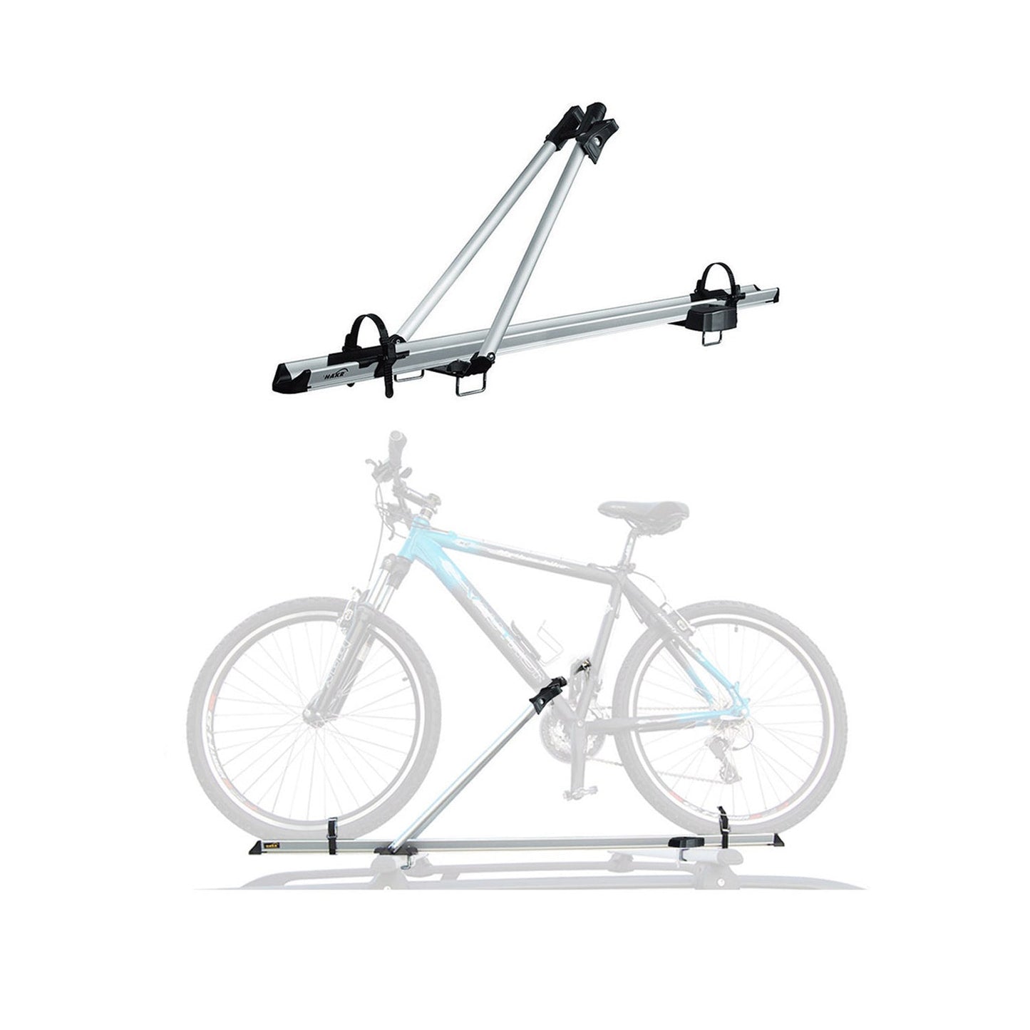 Pro Bike Carrier Roof Mount Aluminum Bicycle Rack Cycling Holder Car Truck SUV