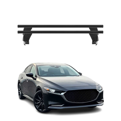 2019-2026 Mazda 3 Hatchback Roof Rack Cross Bars Black