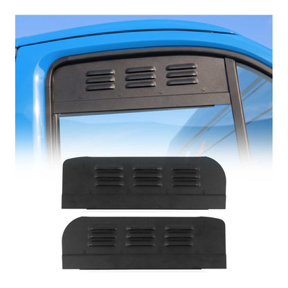 2014-2024 RAM ProMaster Car Ventilation Window Air Vent Black Aluminium 2Pcs