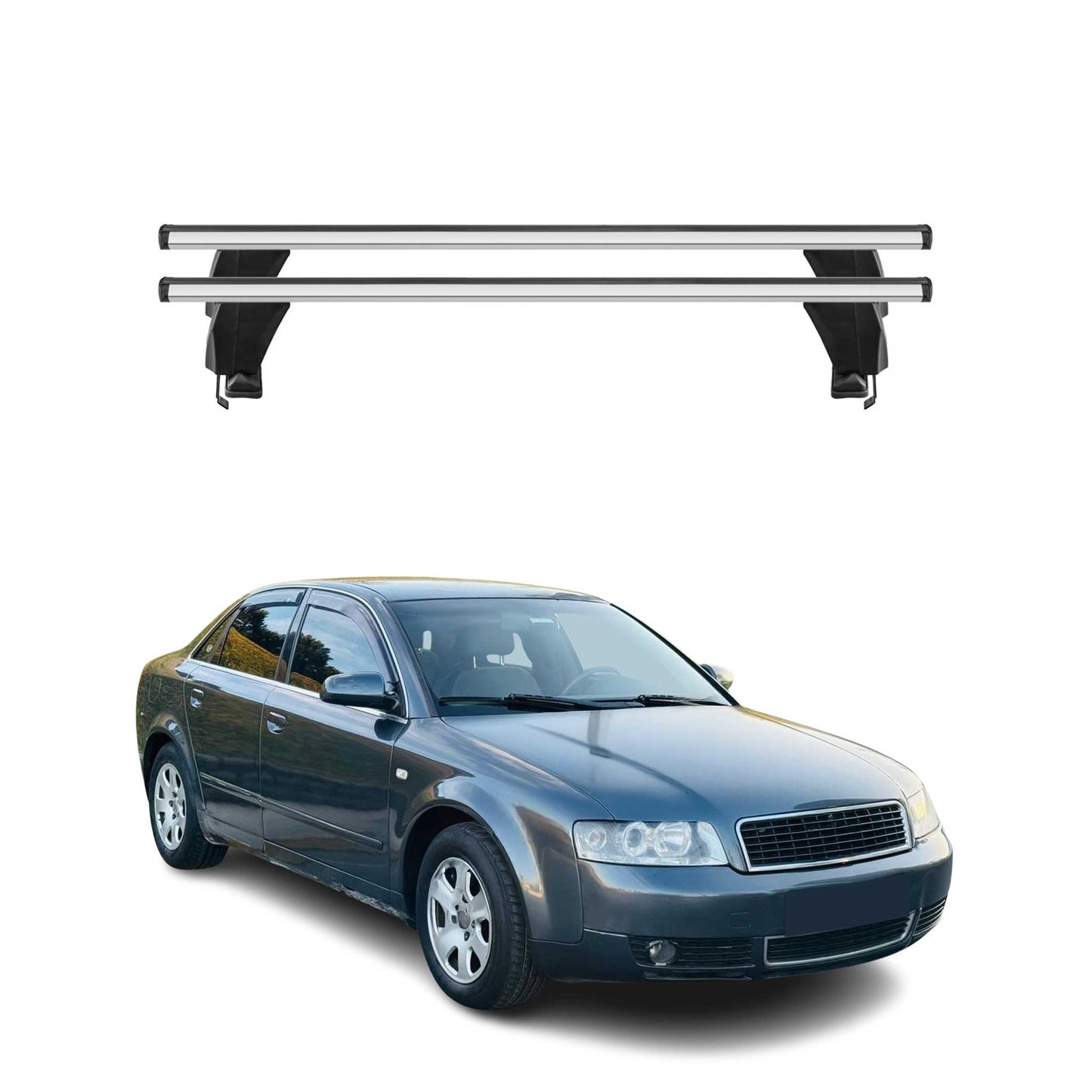 2001-2004 Audi A4 B6 Sedan Roof Rack Cross Bars Luggage Carrier 2 Pcs