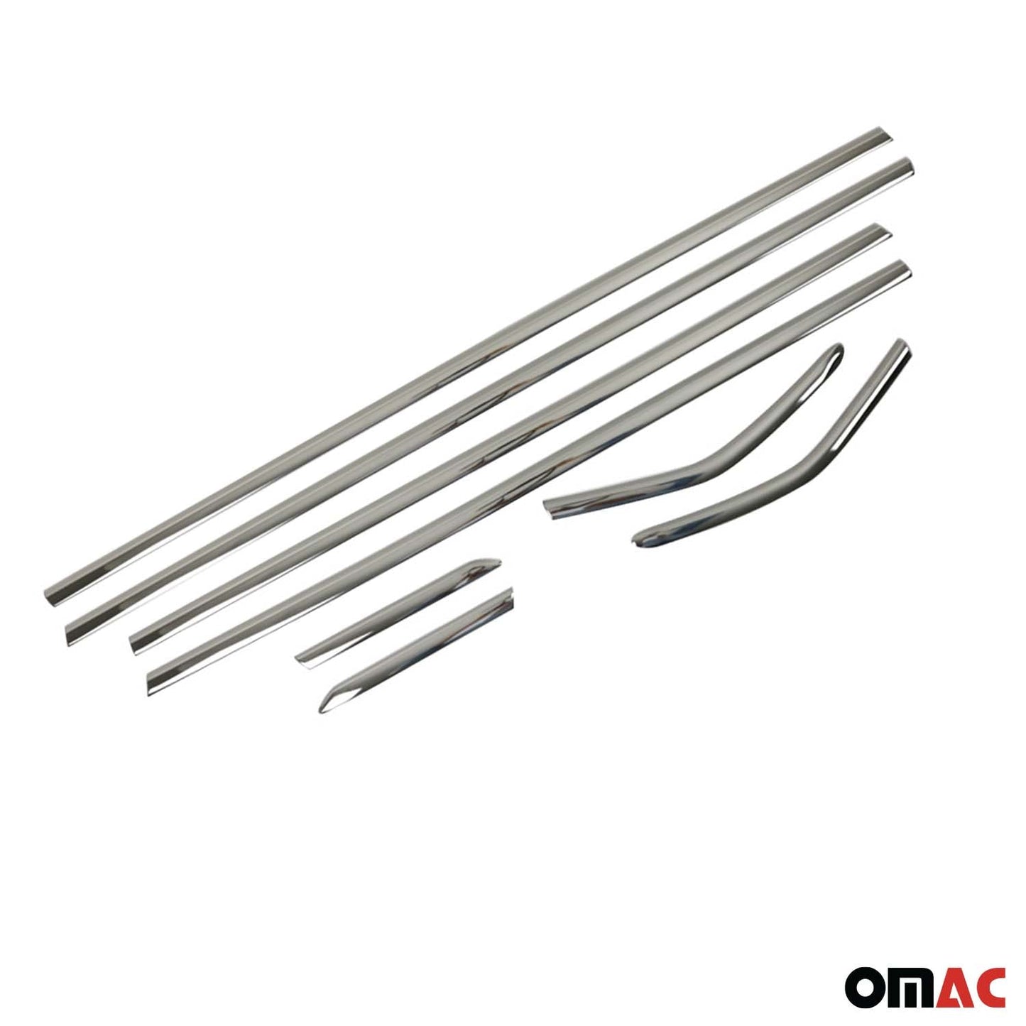 2012-2018 Ford Focus Hatchback 3.gen Window Molding Trim Streamer Stainless Steel Dark Chrome 8 Pcs