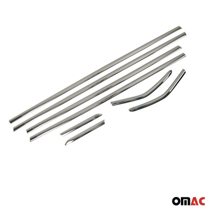 2012-2018 Ford Focus Hatchback 3.gen Window Molding Trim Streamer Stainless Steel Dark Chrome 8 Pcs
