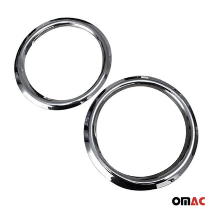 2003-2009 Kia Sorento Fog Light Lamp Bezel Cover Stainless Steel Silver 2 Pcs