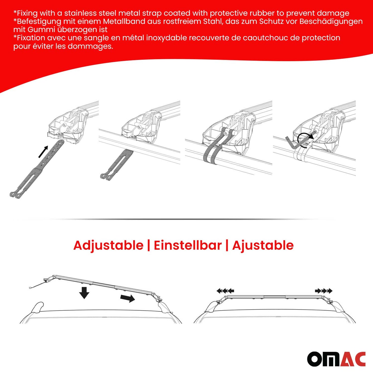 2000-2013 BMW X5 E53 E70 Roof Rack Cross Bars Silver