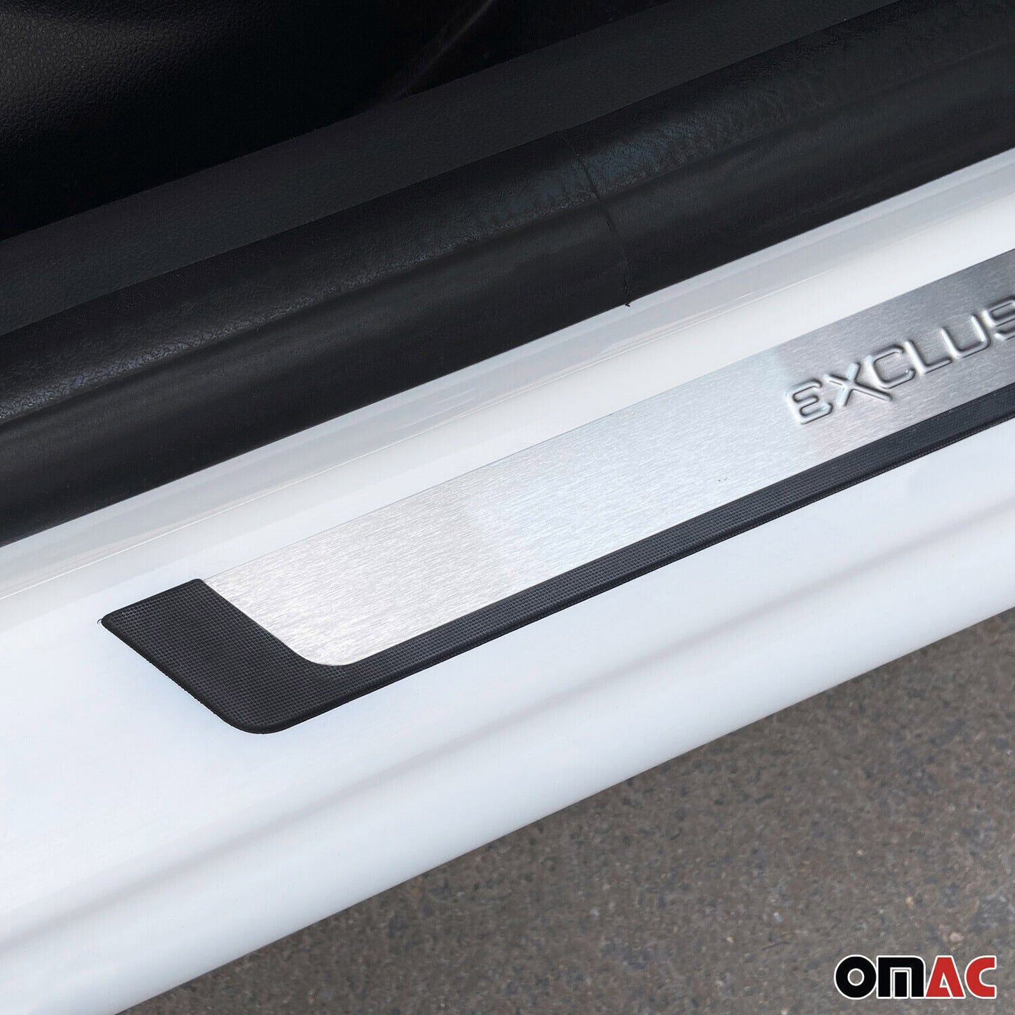 Ford Escape Door Sill Scuff Plate Scratch Protector Exclusive Brushed Stainless Steel 4Pcs