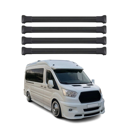 2015-2026 Ford Transit Roof Rack Cross Bars 4Pcs Black