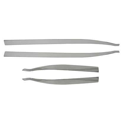 2015-2024 Jeep Renegade Side Door Molding Trim Skirt Garnish Steel Silver 4x