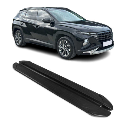 2019-2021 Hyundai Tucson Nerf Bars Side Steps Running Boards Black 2x