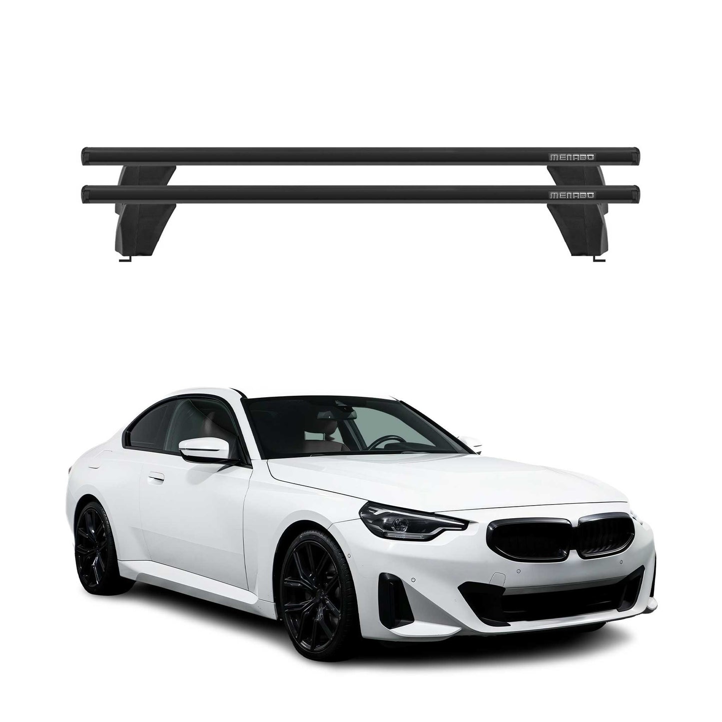 2022-2026 BMW 2 Series G42 Coupe G87 Roof Rack Cross Bars Black