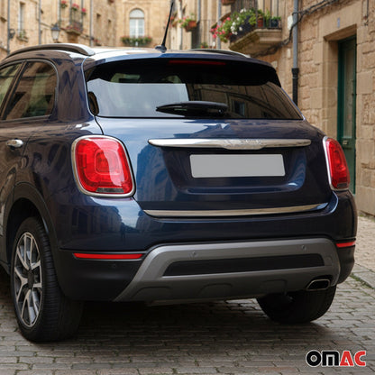 2016-2023 Fiat 500X Rear Trunk Molding Trim Stainless Steel Silver 1Pc