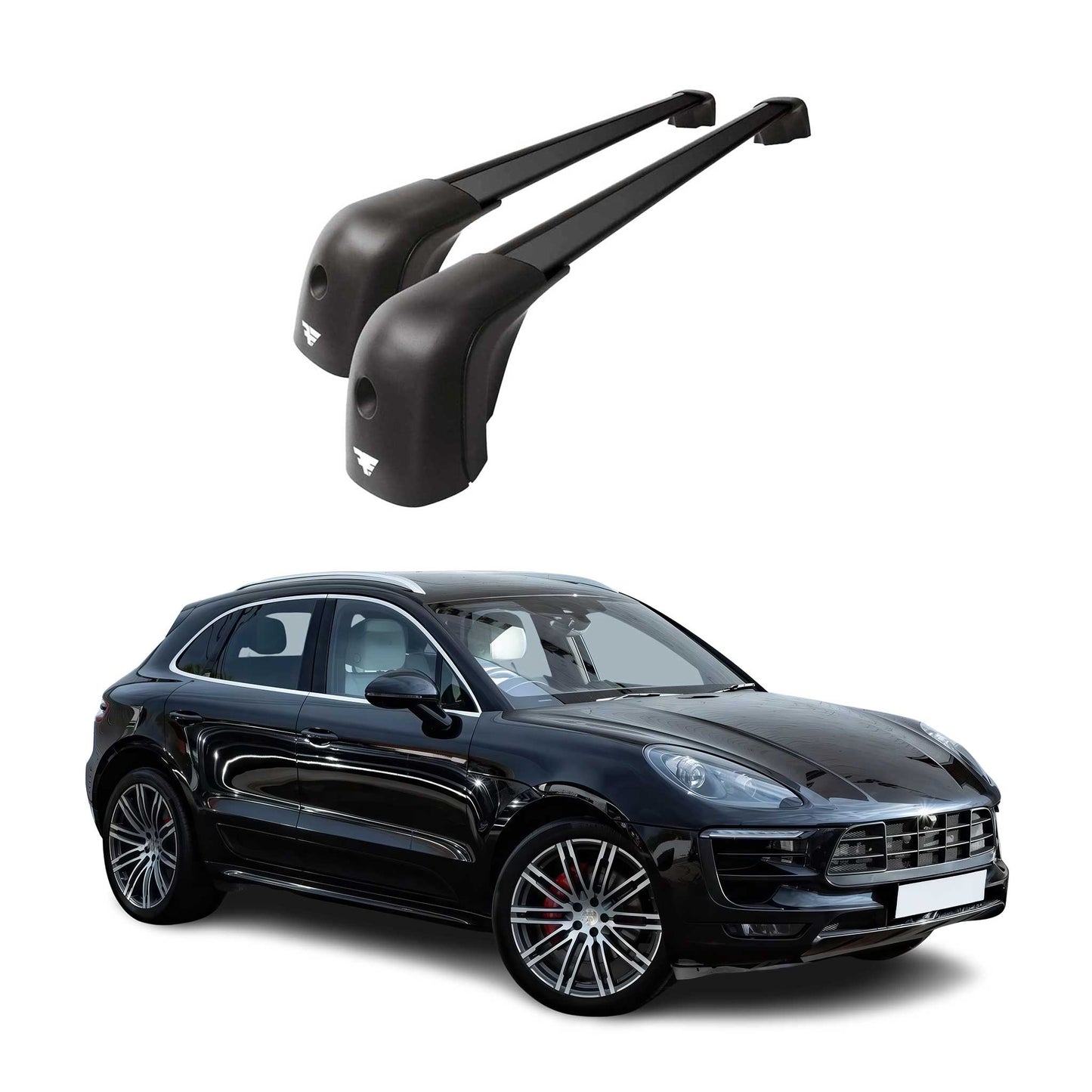 2015-2026 Porsche Macan 1.gen Roof Racks Cross Bars Black
