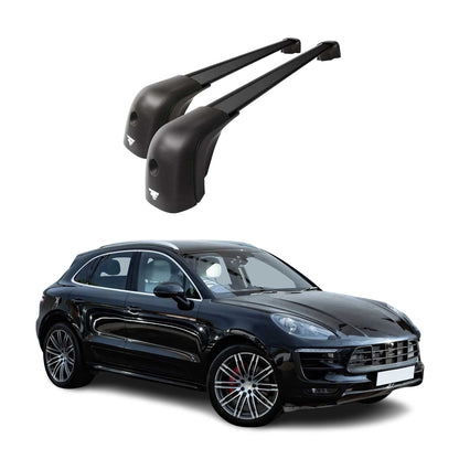 2015-2026 Porsche Macan 1.gen Roof Racks Cross Bars Black