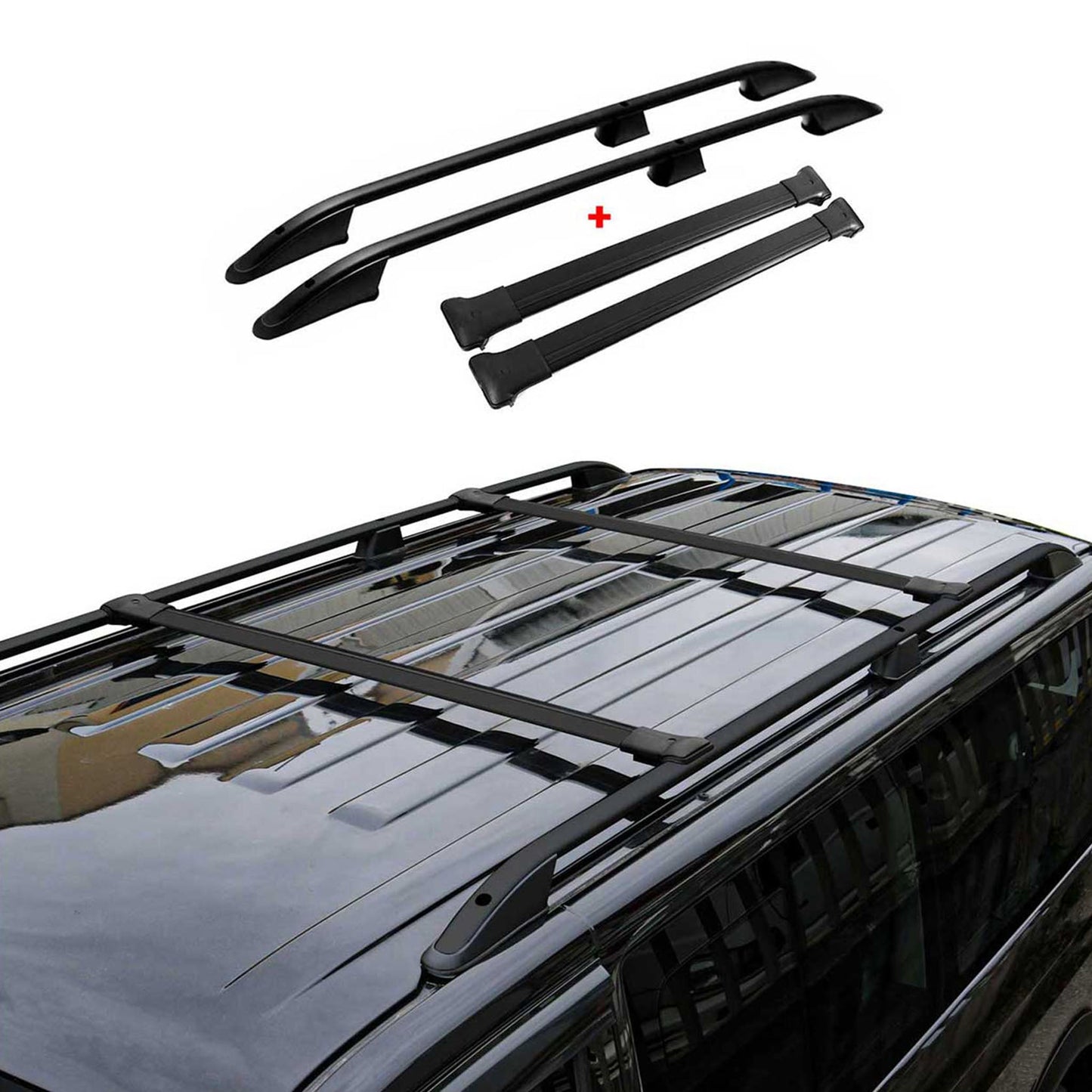 2014-2023 Ford Transit Connect Roof Racks & Roof Rack Rails Black