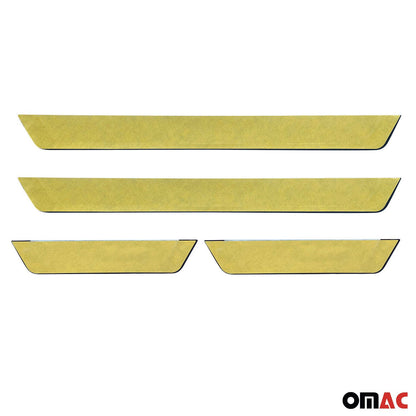 2021-2026 Kia Seltos Door Sill Scuff Plate Scratch Protector Exclusive Brushed Stainless Steel 4Pcs