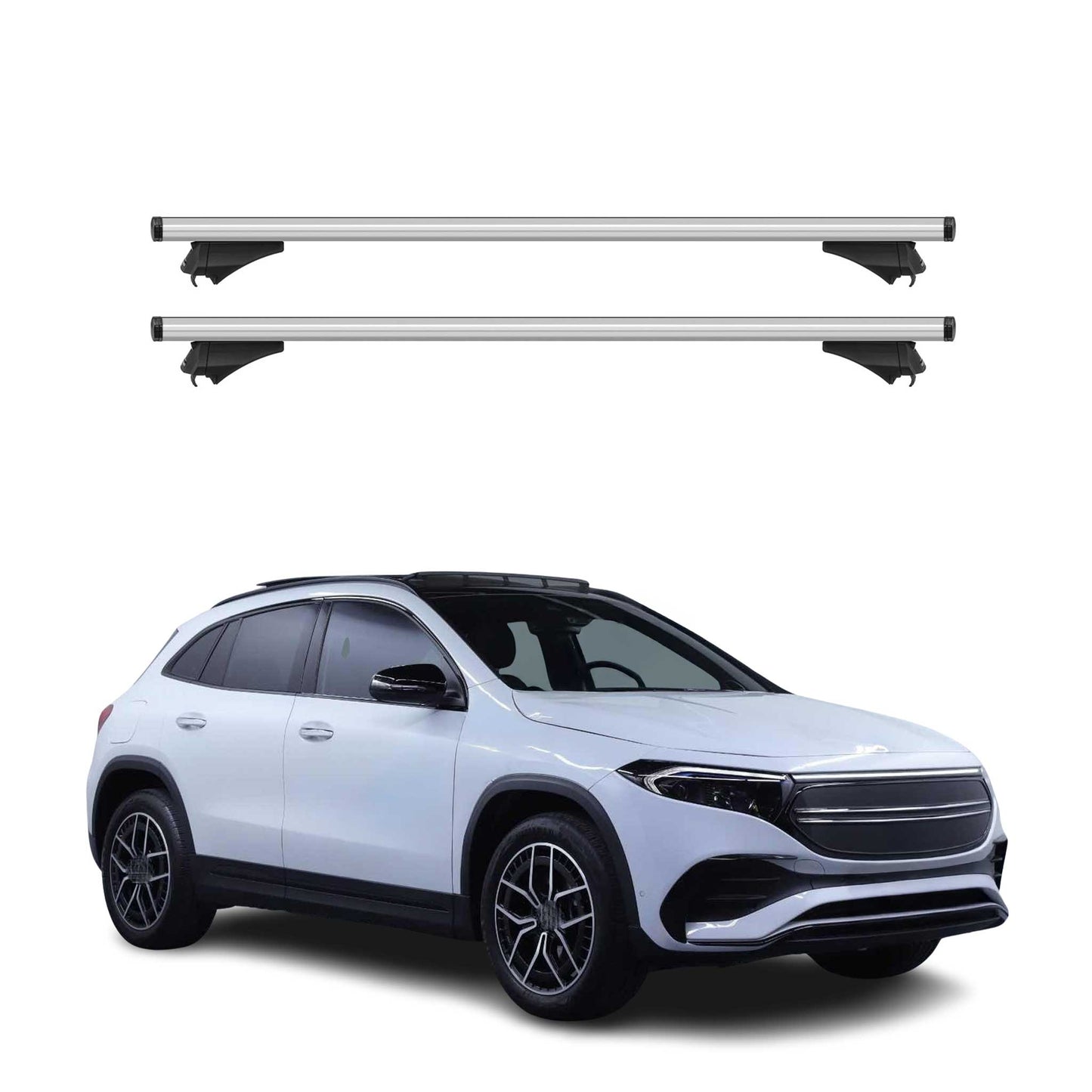 2022-2026 Mercedes EQA Roof Rack Cross Bars Silver