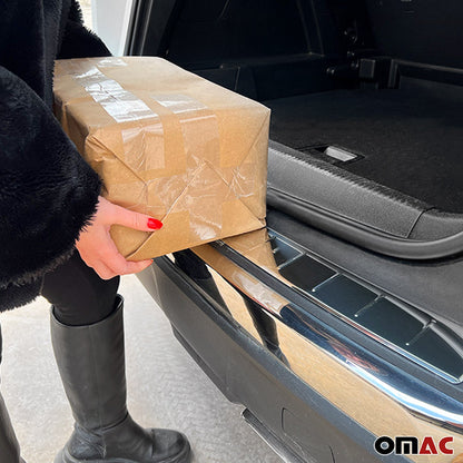 2018-2023 Audi Q5 SQ5 2.gen Rear Bumper Sill Cover Protector Guard Stainless Steel