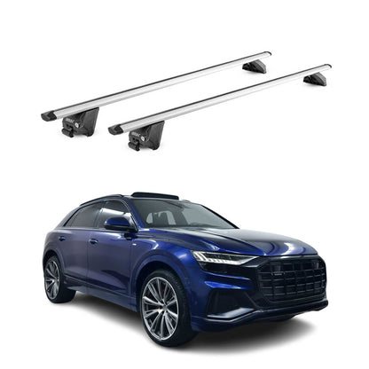 2019-2026 Audi Q8 Roof Rack Cross Bars Silver
