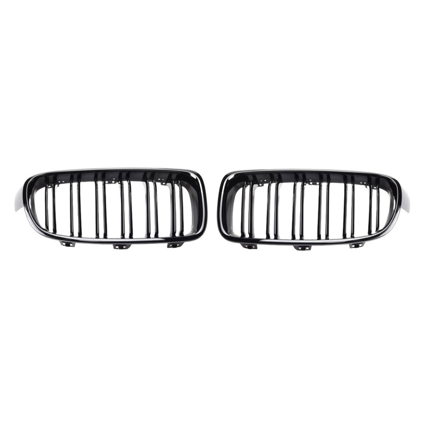 2012-2019 BMW 3 Series Sedan Wagon F30 F31 M3 Style Front Kidney Grille M3 Style Gloss Black Dual Slat