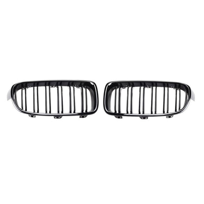 2012-2019 BMW 3 Series Sedan Wagon F30 F31 M3 Style Front Kidney Grille M3 Style Gloss Black Dual Slat