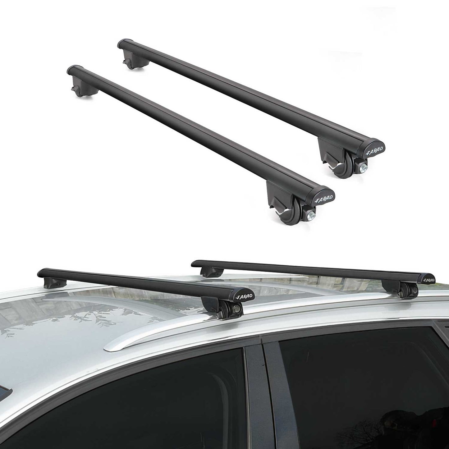 2015-2019 BMW X6 F16 Roof Rack Cross Bars Black